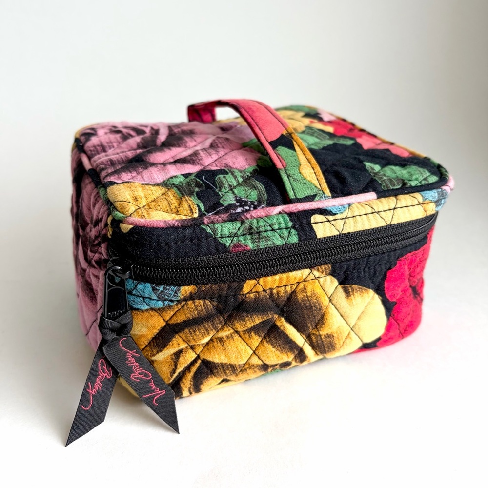 Vera Bradley | Havana Rose Medium Quilted Makeup Cosmetic Bag